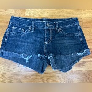 YMI from City of Angels distressed denim shorts EUC